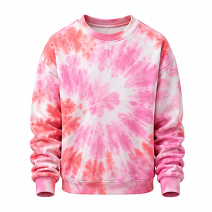 Sweat-shirt Tie Dye classique à manches longues 100 % coton, service de fabrication OEM, coupe longue, vêtements lifestyle pour l'exportation, automne - Product Image 1