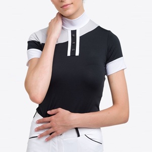 Camiseta de Equitación Elástica en 4 Direcciones de Alta Calidad, Capa Base para Competición, Camisa de Polo con Tela Técnica Suave al Tacto - Product Image 6