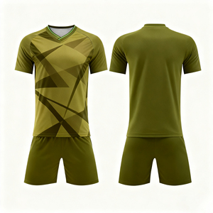 Tenues de football pour hommes adultes OEM, ensembles de maillots de football personnalisables à découpe automatisée, style personnalisable, uniformes de football d'équipe vierges à prix abordable - Product Image 6