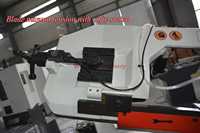 Scie à ruban métallique BS-315G avec entraînement hydraulique à engrenages pour levage et abaissement, machine à scier à onglets avec coupe d'angle