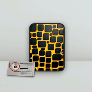 Plaque à cils magnétique rectangulaire en acrylique à motif floral noir et jaune pour extensions de cils, marque privée - Product Image 3