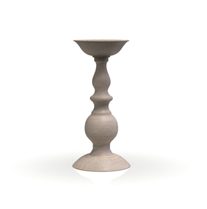 ที่วางเทียนไม้ทรงเสา ฐานลายร่อง งานแฮนด์เมด ดีไซน์ทันสมัย ตกแต่งบ้าน - Product Image 5