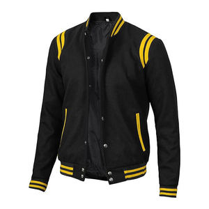 OEM Custom Winter Varsity Jacket College Baseball Letterman Stand Collar for Men Breathable - Product Image 2