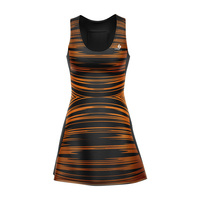 Robe de tennis sans manches pour femme, personnalisée, de haute qualité, avec logo d'équipe imprimé sur le devant, séchage rapide et évacuation de l'humidité