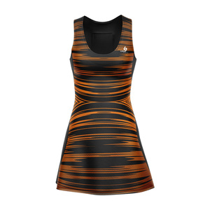 Robe de tennis sans manches pour femme, personnalisée, de haute qualité, avec logo d'équipe imprimé sur le devant, séchage rapide et évacuation de l'humidité - Product Image 2