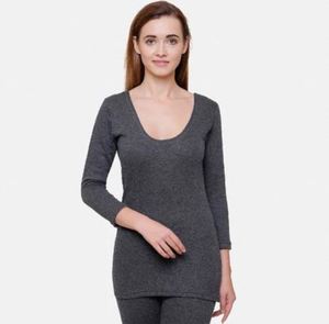 Ladies Comfortable Thermal Full Sleeve <b>Top</b> Women Ultra Soft Thermal Long Sleeve Inner wear Thermal Full Sleeve - Product Image 3
