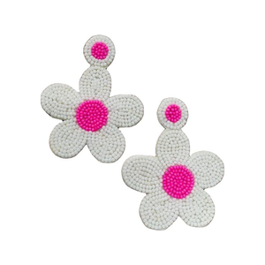 Handmade Beaded Embroidery <b>Earrings</b> For Female In Cute Fancy Stylish Look With <b>Top</b> Beautiful New Design - Product Image 2