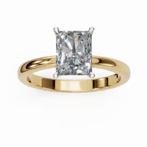 Anillo de Diamantes de Diseño Personalizado, Oro Multitono de 18kt, 14kt, 9kt, Selección de Oro Amarillo, Rosa y Blanco, Joyería de Piedras Naturales de Alta Calidad - Product Image 1