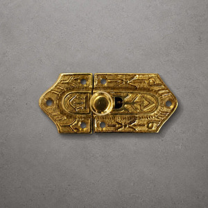 Loquet de placard en laiton massif SHUBHAM, loquet décoratif vintage pour porte de placard, quincaillerie de verrouillage coulissant de style antique - Product Image 1