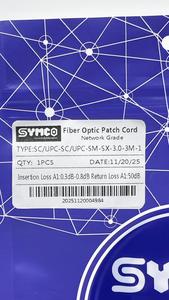 Cable de Fibra Óptica de Grado de Red SYMCO SC/UPC-SC/UPC-SM-DX-3.0-3M-1, Cable de Conexión Óptica Dúplex - Product Image 4