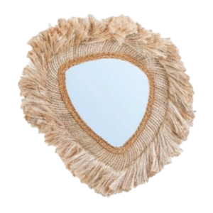 Espejo de Pared Bohemio de Macramé, Hecho a Mano, con Marco Decorativo, Acabado de Yute Natural, para Decoración del Hogar, Aniversario, Arte - Product Image 1