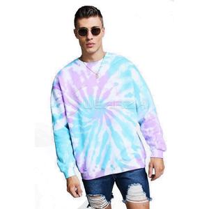 Venta al por mayor Tallas grandes Tie Dye Sudadera Para Unisex Moda de gran tamaño Tie-dye jerseys para damas - Product Image 1