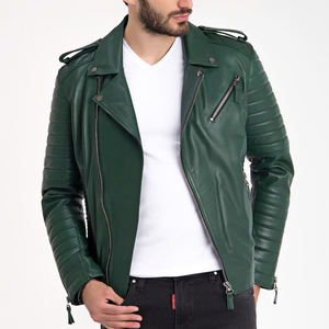 แจ็คเก็ตหนังฤดูหนาวสำหรับผู้ชาย อุ่นสบายและมีสไตล์ แจ็คเก็ตหนังแท้ลำลองสำหรับอากาศหนาว ทนทานและสวมใส่สบาย - Product Image 2