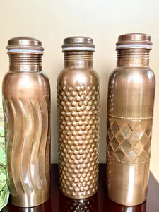 Eco Friendly Handmade <b>Copper</b> Water <b>Bottle</b> 0.94L Premium Ayurvedic <b>Copper</b> <b>Drink</b> <b>Bottle</b> with Beautiful Crafted Artwork for Healthy - Product Image 6