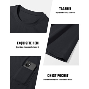 เสื้อยืดผู้ชายพรีเมียม ผ้าฝ้ายถัก 100% น้ำหนัก 220 กรัม เนื้อหนา ระบายอากาศดี เป็นมิตรกับสิ่งแวดล้อม แห้งเร็ว สวมใส่สบาย เหมาะสำหรับทุกโอกาส - Product Image 5