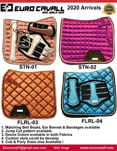 Ensemble de tapis de selle de dressage et de saut en mousse satinée écologique 2026 avec personnalisation par sublimation OEM - Product Image 4