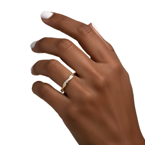 Manufacturing 14K Solid Gold Twisted Diamond <b>Wedding</b> Band Minimalist Pave Set Stackable Ring Round Lab Diamond Engagement Ring - Product Image 5