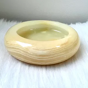 Cuenco Donut de Ónix Verde Afgano, Resistente al Fuego, Moderno, para Cocina, Comedor, Sala de Estar, Revestimiento de Pared, Cuenco para Servir - Product Image 3