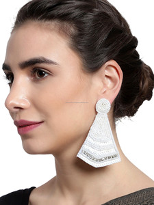 Pendientes de Moda Hechos a Mano de la Mejor Calidad 2025, Duraderos, con Cuentas y Bordados a Mano, Multicolores, Tamaño Personalizado, Joyería Unisex - Product Image 4