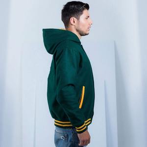 Chaqueta DEPORTIVA UNIVERSITARIA informal holgada con logotipo personalizado, chaqueta personalizada de béisbol con bordado pesado para hombre - Product Image 6