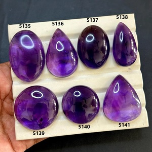 Cabujón de Amatista Suelto, Forma Ovalada, de Pera y Redonda, de Buena Calidad, para Joyería, Directo de la India - Product Image 4