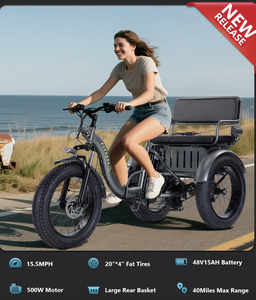 El Mejor Triciclo Eléctrico de Dos Plazas para Adultos, Plegable, con Asiento para Pasajero, Batería de 48V20AH, Motor de 750W de Potencia Máxima, Pre-Ensamblado 85 - Product Image 4