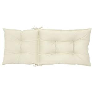 Lot de 2 coussins de chaise à dossier haut couleur crème, coussins d'extérieur avec rembourrage en fibre creuse de polyester PP - Product Image 6