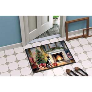 Basenji Cozy Christmas <b>Doormat</b> Non Slip Washable Low Pile 24H X 36W Indoor and Outdoor Front Door Mat for Entryway - Product Image 4