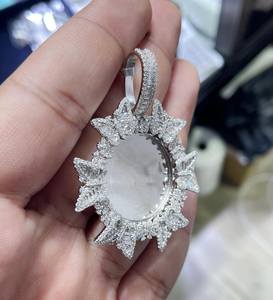 Colgante de mariposa de moissanita VVS al por mayor, joyería de plata 925 con incrustaciones, collar con dije de recuerdo estilo Hip Hop, alta calidad, brillante - Product Image 6