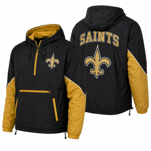 Chaqueta Cortavientos de Nailon con Logotipo Bordado Personalizado, Sudadera con Capucha, Anorak para Hombre, Venta al Por Mayor, OEM, Ropa de Equipo, Exportación de Fábrica - Product Image 2