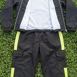 Unisex 100% Nylon Lightweight Breathable Windbreaker Tracksuit Men Cycling Running Training Rain Suit <b>Jacket</b> Pants Set Summer - Product Image 2