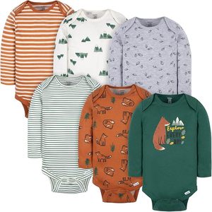 Combinaison bébé unisexe en bambou à motif uni, manches longues, fermeture à boutons pression, 0 à 3 mois, douce, pour nouveau-nés et nourrissons - Product Image 1