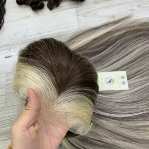 High Quality Glueless Vietnamese Human Hair <b>Highlight</b> HD Lace Closure Raw Vietnamese Hair Natural Straight Swiss Wigs - Product Image 6