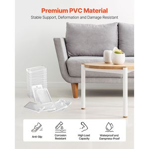30 Pezzi di Cuscinetti Livellanti per Mobili Facili da Tagliare, 5 x 3 x 0,5 cm, in Plastica Trasparente Antiscivolo, 100% Antiscivolo, Non Tossici, Ecologici - Product Image 5