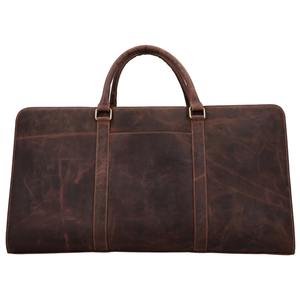 กระเป๋าเดินทางหนังวัวแท้คุณภาพพรีเมียมขนาดใหญ่  กระเป๋าสะพายหนังแท้สำหรับออกกำลังกาย พร้อมช่องใส่รองเท้า - Product Image 5