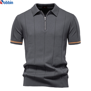 Nouvelle Collection Chemises Homme Col Rabattu Respirantes Unies Décontractées Design Professionnel Logo Personnalisé Prix Raisonnable Tricotées 100% Coton - Product Image 3