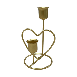 Set 2 Modern <b>Gold</b> Metal Candle <b>Holders</b> Elegant Iron <b>Candlestick</b> Stand for Wedding Christmas Party Home Table Decor Eco-Friendly - Product Image 5