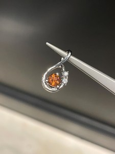 Collier pendentif goutte d'eau en argent sterling plaqué rhodium avec tourmaline, fait main, bijou minimaliste pour femme, cadeau - Product Image 6