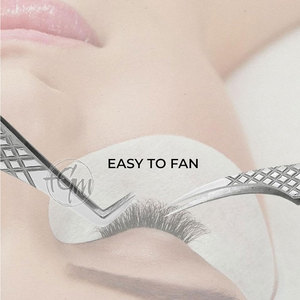 Pince à épiler professionnelle pour extensions de cils, outil de beauté pour l'application et l'isolation de précision, en acier inoxydable - Product Image 4