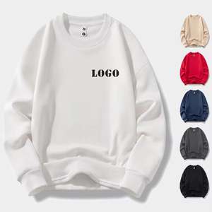 Sweat-shirts à col rond pour hommes, coupe classique, hiver, broderie personnalisée, logo OEM, couleur personnalisée, manches longues, pull-over décontracté - Product Image 1