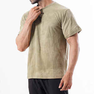 T-shirt pour homme à effet délavé, dernier design, 100% coton, nouvelle arrivée, différentes tailles, haute qualité - Product Image 4