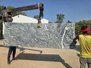 Viscon White <b>Granite</b> Slabs Polished Finish Traditional Eco-Friendly Kitchen & Hotel Countertops and Flooring Export Quality - Product Image 4