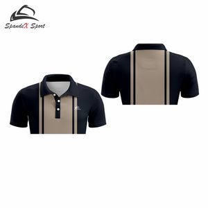 เสื้อคอสูงผ้าโพลีเอสเตอร์ 100% แบบสั่งทำพิเศษ แขนสั้น ผลิตจากผ้าถักที่เป็นมิตรกับสิ่งแวดล้อม พิมพ์โลโก้ตามสั่ง ชุดทำงานผู้ชาย - Product Image 6