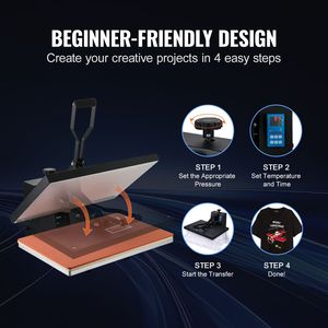 Pressa Termica Industriale Digitale 16x24 1700W, Riscaldamento Rapido, Alta Pressione, per Magliette - Product Image 2