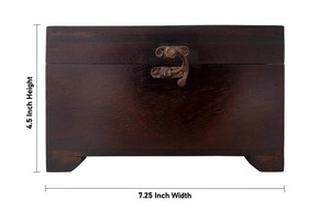 Premium Wooden Jewelry Box Handmade Decorative Jewelry <b>Chest</b> Affordable <b>Storage</b> Organizer - Product Image 2