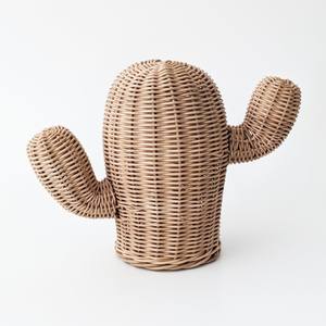 ตะกร้าจัดระเบียบสไตล์โบโฮ ทำจากหวายสานคุณภาพเยี่ยม ตกแต่งด้วยต้นปาล์ม - Product Image 4