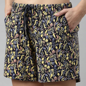 Shorts personnalisés pour femmes, imprimés de fleurs, avec cordon de serrage élastique à la taille, poches latérales, shorts décontractés, vêtements de détente pour femmes, été, OEM - Product Image 4