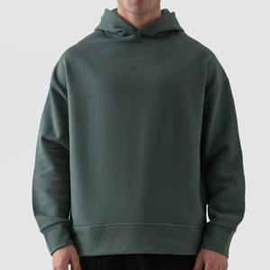 Sweat à capuche oversize de luxe pour homme, 450 g/m², 100 % coton polaire, design uni, produit de mode - Product Image 4