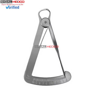 Pied à coulisse à ressort manuel de précision en métal, robuste, à pointe arrondie, 4 pouces, pour mesures internes et externes - Product Image 3