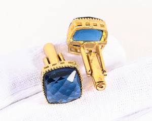 Gemelos de Lujo para Hombre |   Mancuernillas Personalizadas de Acero Inoxidable y Plata de Ley 925 con Logotipo para Bodas y Negocios - Product Image 2